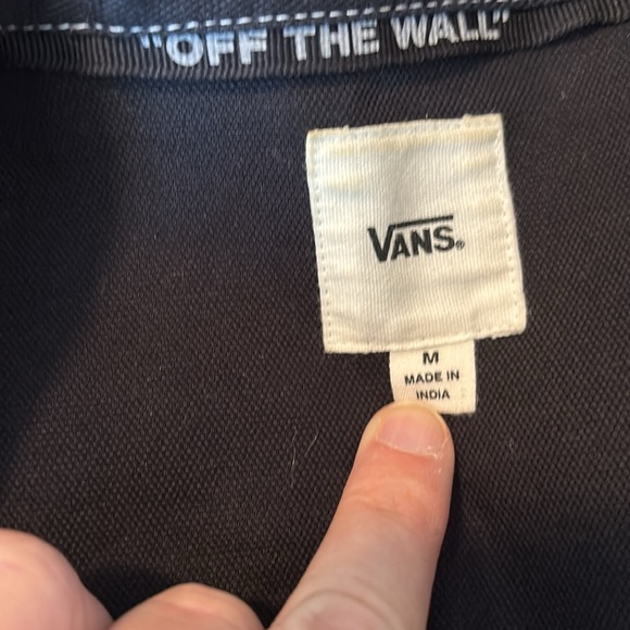 Vans In The Know women’s black canvas jean jacket size medium - Picture 7 of 8